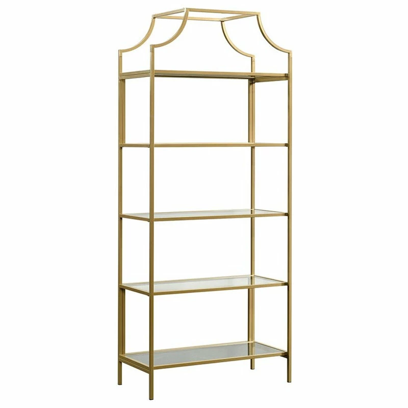 Top 10 🤩 Home Square 2 Piece Bookcase Set In Satin Gold 🔥 - Image 2