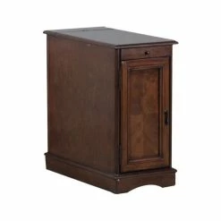 Promo ๐ Linon Home Decor Products Linon Butler Wood Accent Table With USB In Hazelnut Brown โค๏ธ