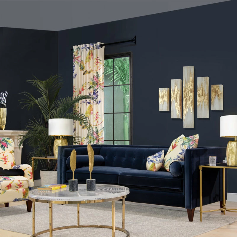 Best Pirce ❤️ Jennifer Taylor Home Jack 84" Modern Tuxedo Tufted Sofa, Dark Navy Blue Velvet ✨ - Image 3