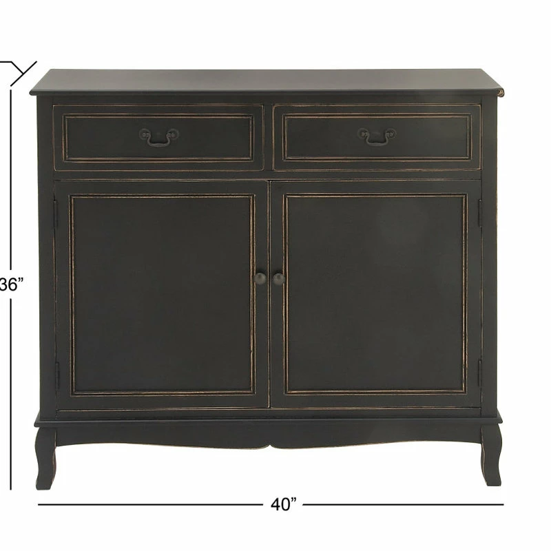 Outlet ๐ Brimfield & May Traditional Black Wood Cabinet 96371 โค๏ธ - Image 5