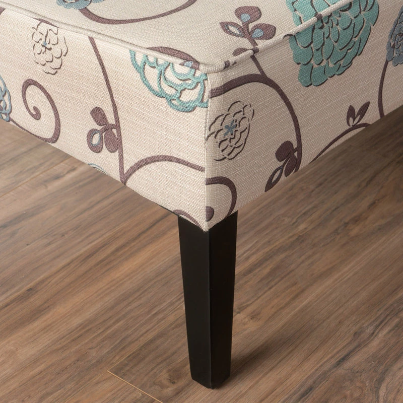 Outlet ๐ GDFStudio GDF Studio Charlotte Modern Simple Elegant Fabric Loveseat, White/Blue Floral โญ - Image 8