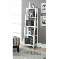Cheapest ❤️ Convenience Concepts Newport Lilly Bookcase In White Wood Finish 👏
