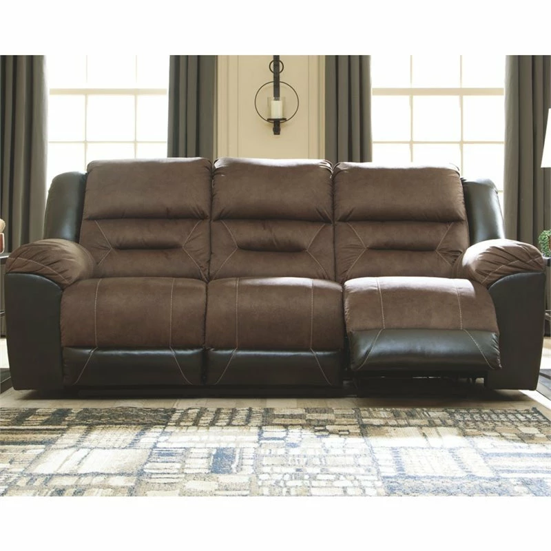 Coupon ๐ Ashley Furniture Industries Signature Design By Ashley Earhart Reclining Sofa In Chestnut ๐งจ - Image 2