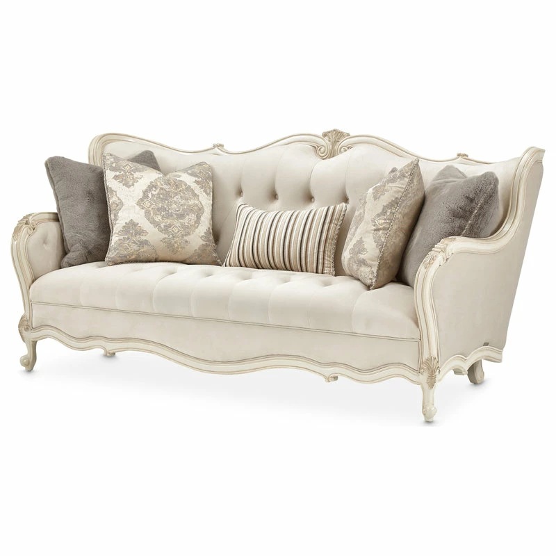 Best Sale 🤩 Michael Amini Lavelle Classic Pearl Sofa, Ivory ❤️ - Image 2