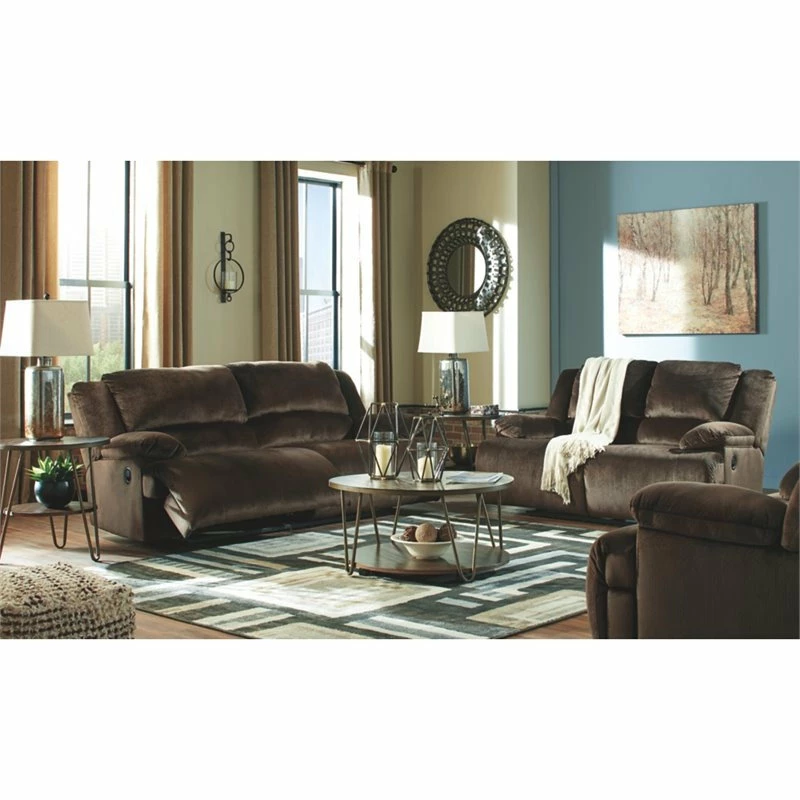Deals ⭐ Ashley Furniture Industries Signature Design By Ashley Clonmel 2 Seat Reclining Sofa In Chocolate ✔️ - Image 4