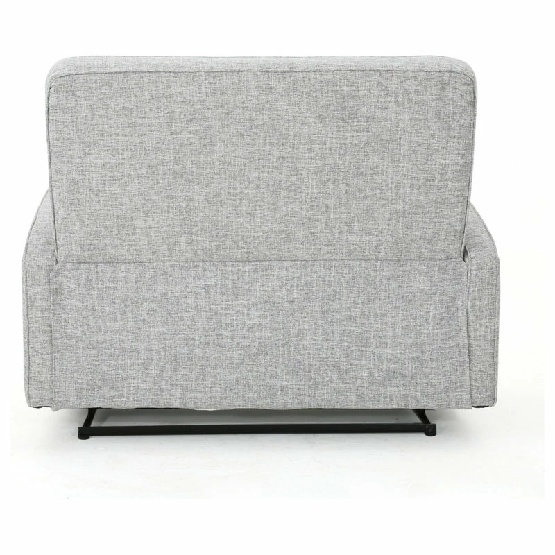 New 🔔 GDFStudio GDF Studio Callade Buttoned Fabric Reclining Loveseat, Light Gray Tweed ✔️ - Image 9