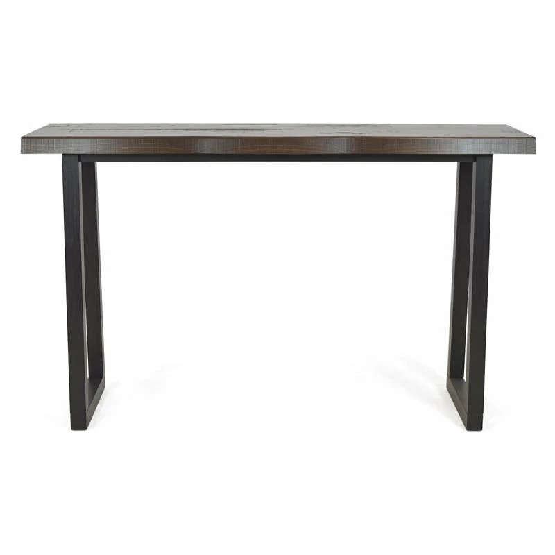 Promo 🎉 Steve Silver Jennings Cherry And Ebony Solid Wood Live Edge Sofa Bar Table 🥰 - Image 2