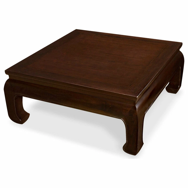 Hot Sale 🎉 China Furniture And Arts Dark Espresso Elmwood Ming Square Asian Coffee Table ❤️ - Image 2