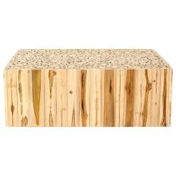 Wholesale 🤩 East At Main's Rowan Brown Rectangular Teakwood Coffee Table 👍