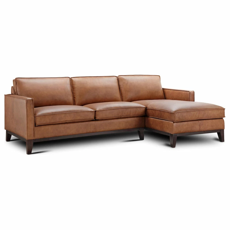 Promo 🌟 Hello Sofa Home Pimlico 100% Top Grain Leather Sectional, Right Arm Chaise 😍 - Image 2