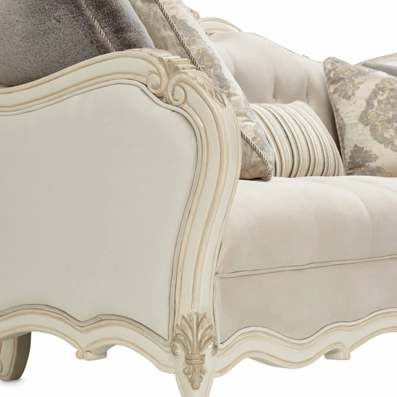 Best Sale 🤩 Michael Amini Lavelle Classic Pearl Sofa, Ivory ❤️ - Image 8