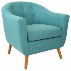 Budget 👏 Lumisource Rockwell Accent Chair, Teal ❤️
